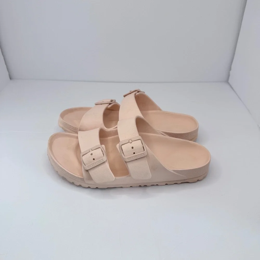 Birkenstock Arizona EVA‎ Sandals Light Pink Slides Womens 39 L8 M6 129443